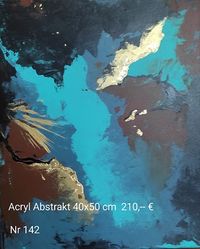 Acryl Abstrakt Sternenstra&szlig;e